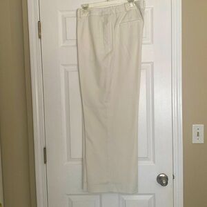 Jones New York Woman Collection cream wide leg dress pants, EUC, Sz 18W